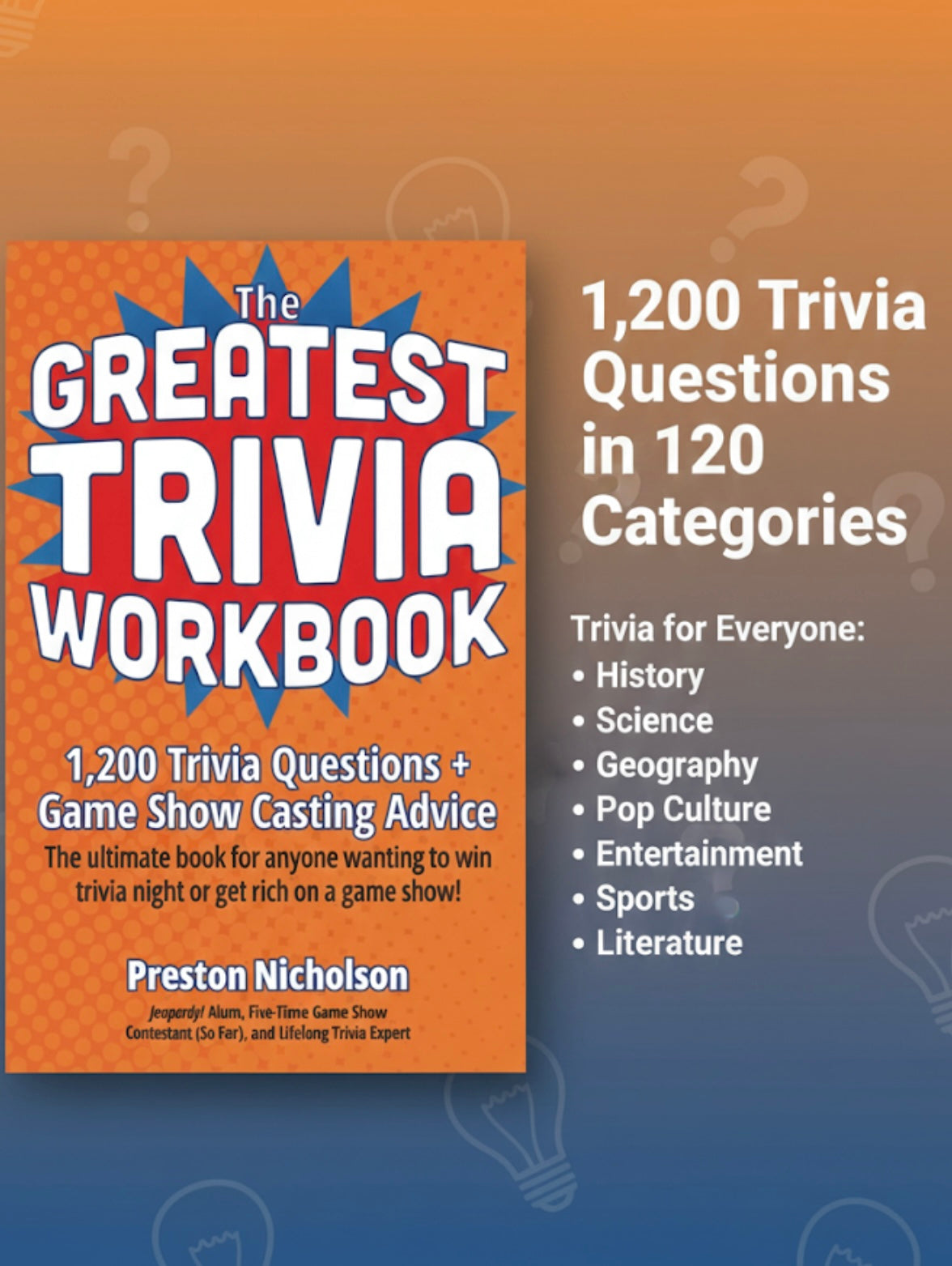 The Greatest Trivia Workbook - signed "Dear Celeste" (see description)