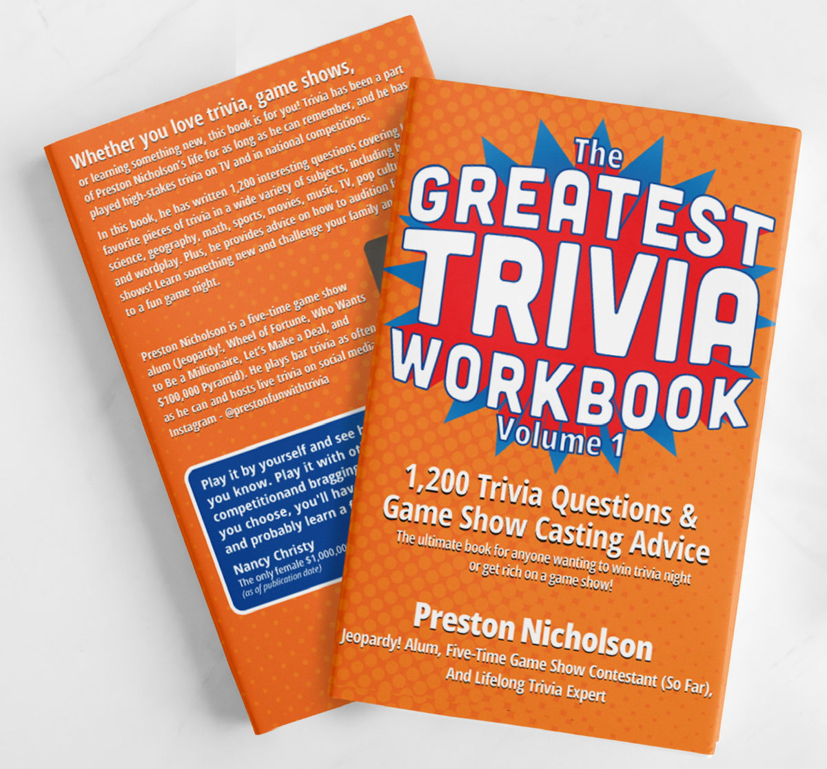 The Greatest Trivia Workbook - signed "Dear Celeste" (see description)